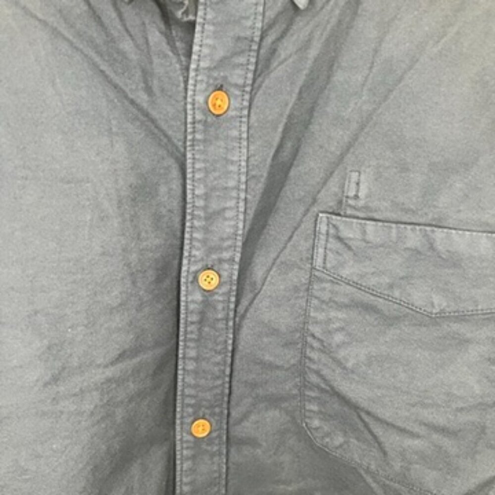 Outerknown The Artist Oxford Long Sleeve Button Down Shirt - Navy Blue Size XXL - Picture 2 of 6